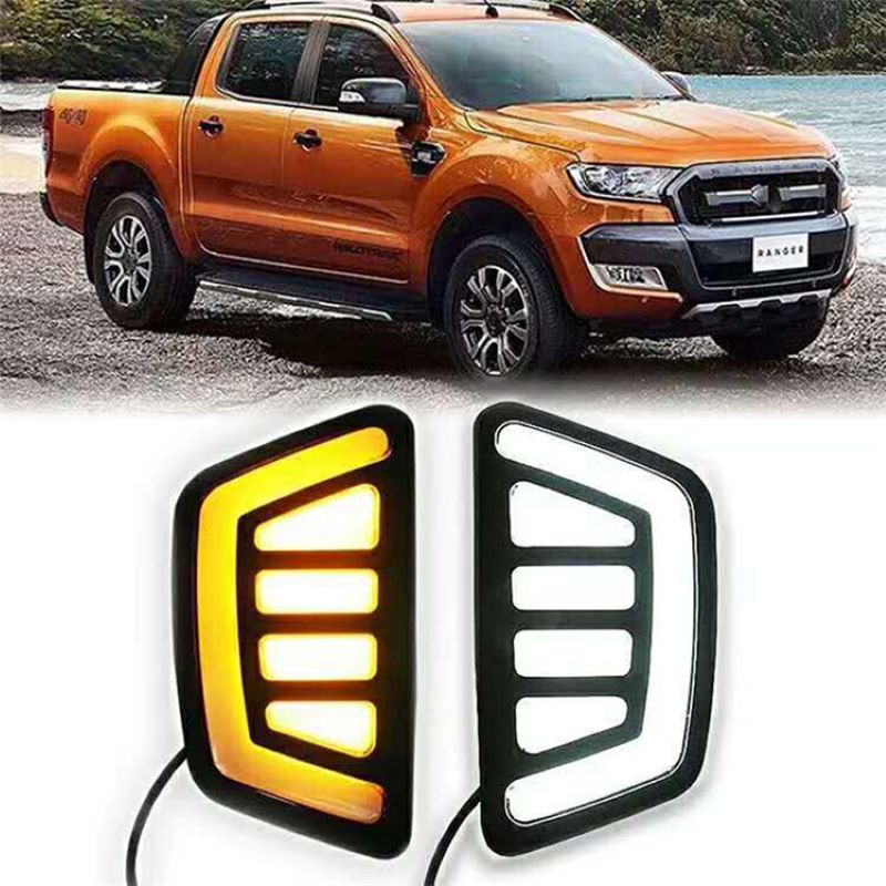 Daytime runnung light for Ford Ranger 2015~2017,Girlle with LED light for Ford Ranger 2015~2017